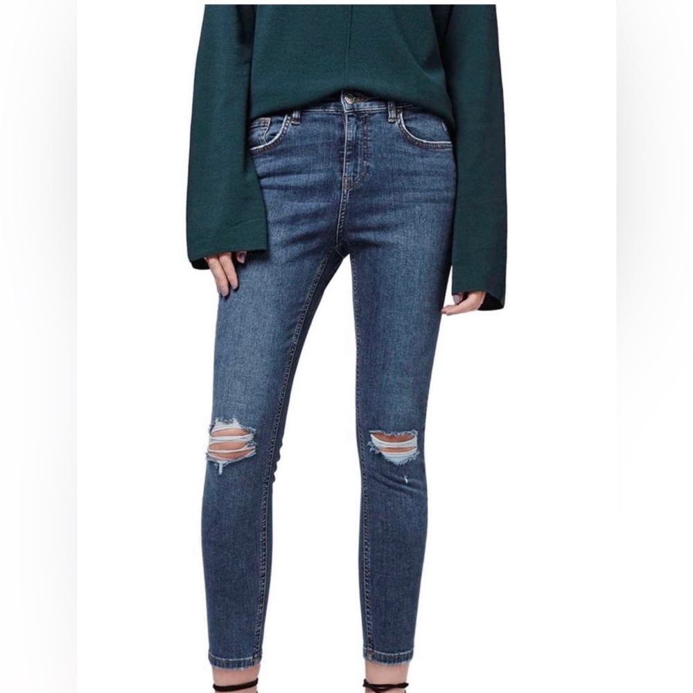 Topshop Jamie Moto Skinny Jeans